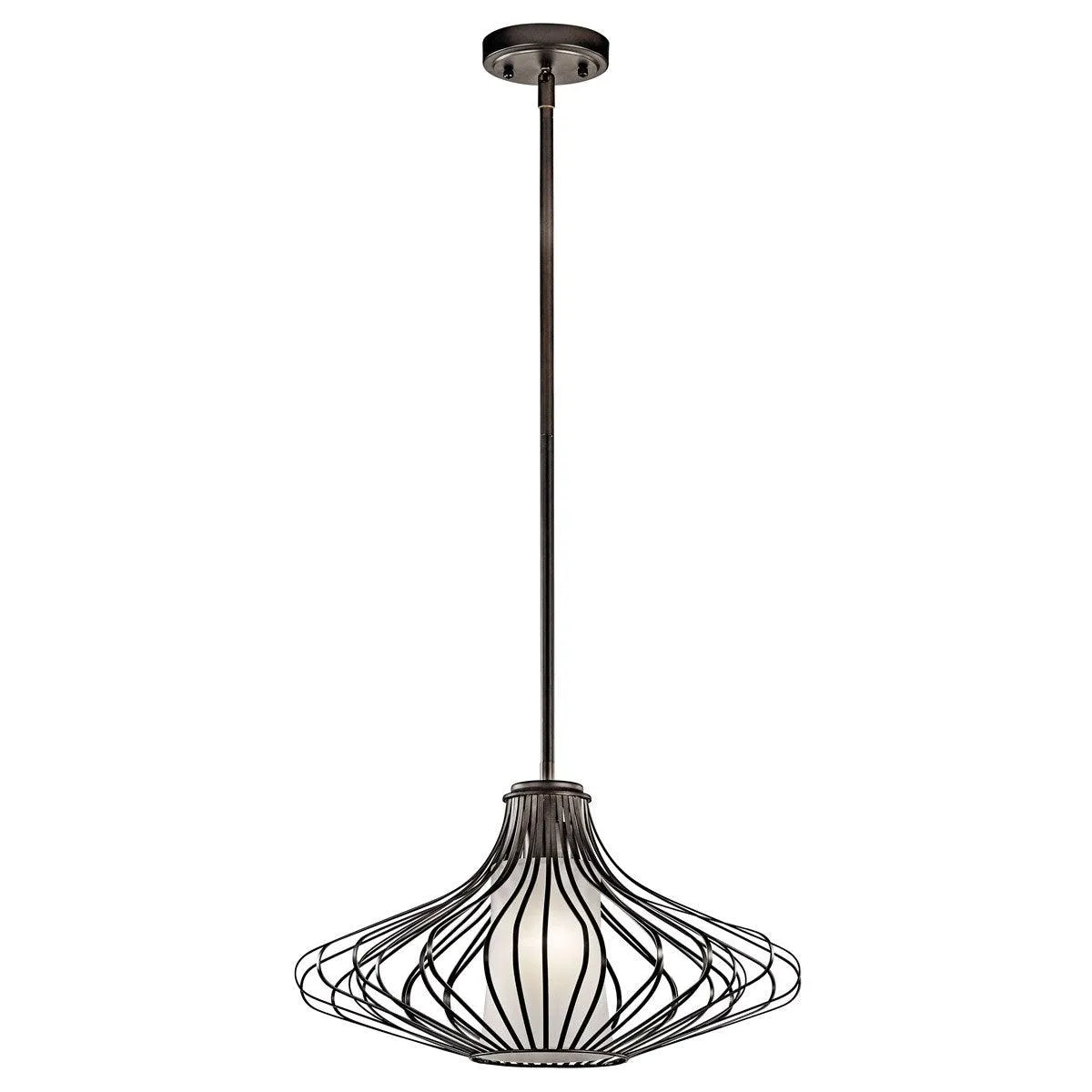 18 in. Pendant Light Bronze Finish