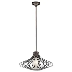 18 in. Pendant Light Bronze Finish