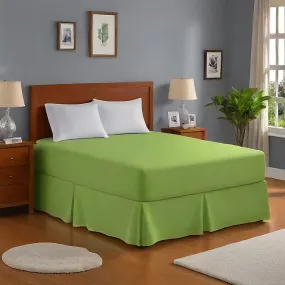 24" Inches Bed Skirt Sage Egyptian Cotton 1000TC- All Sizes