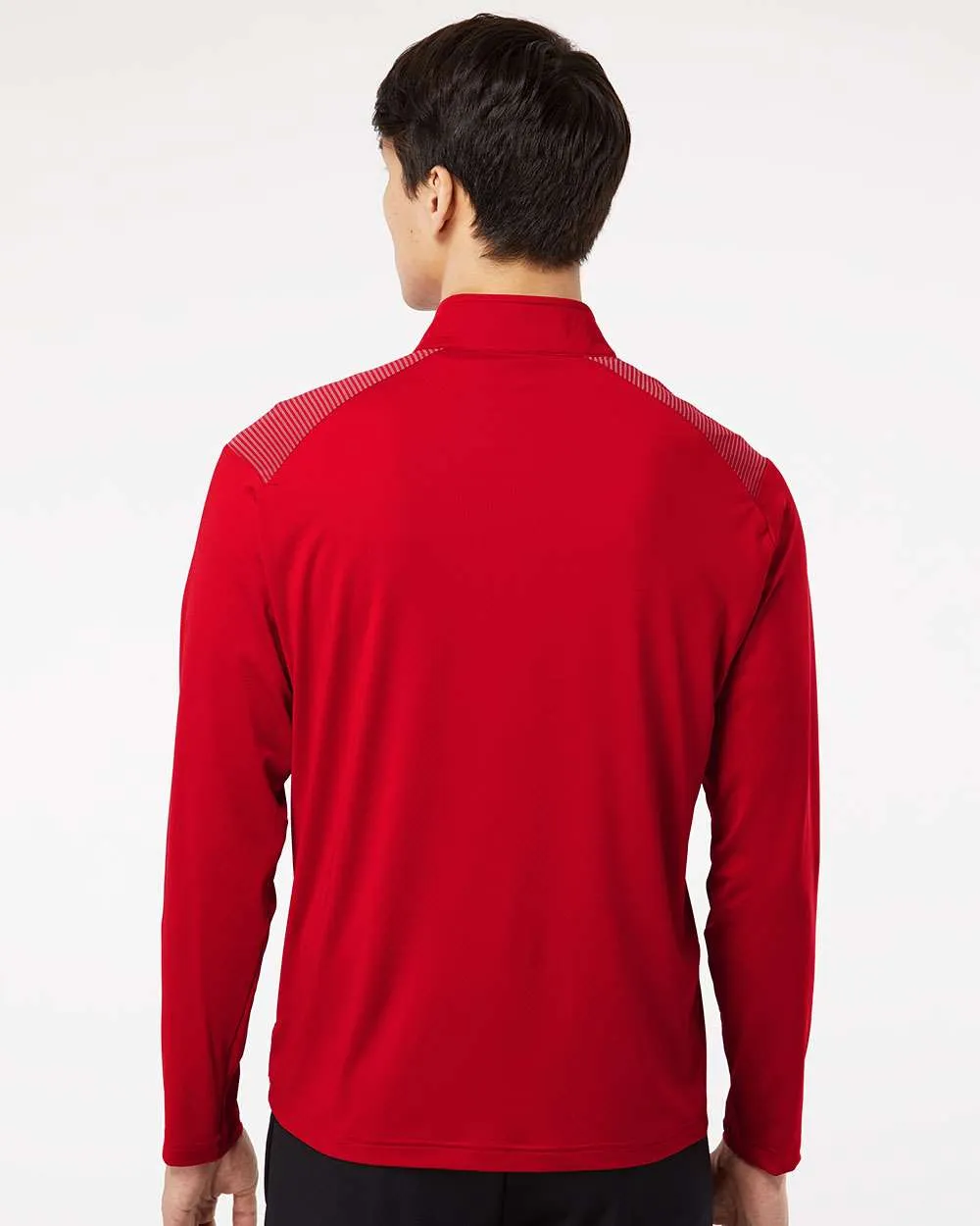 Adidas Shoulder Stripe Quarter-Zip Pullover