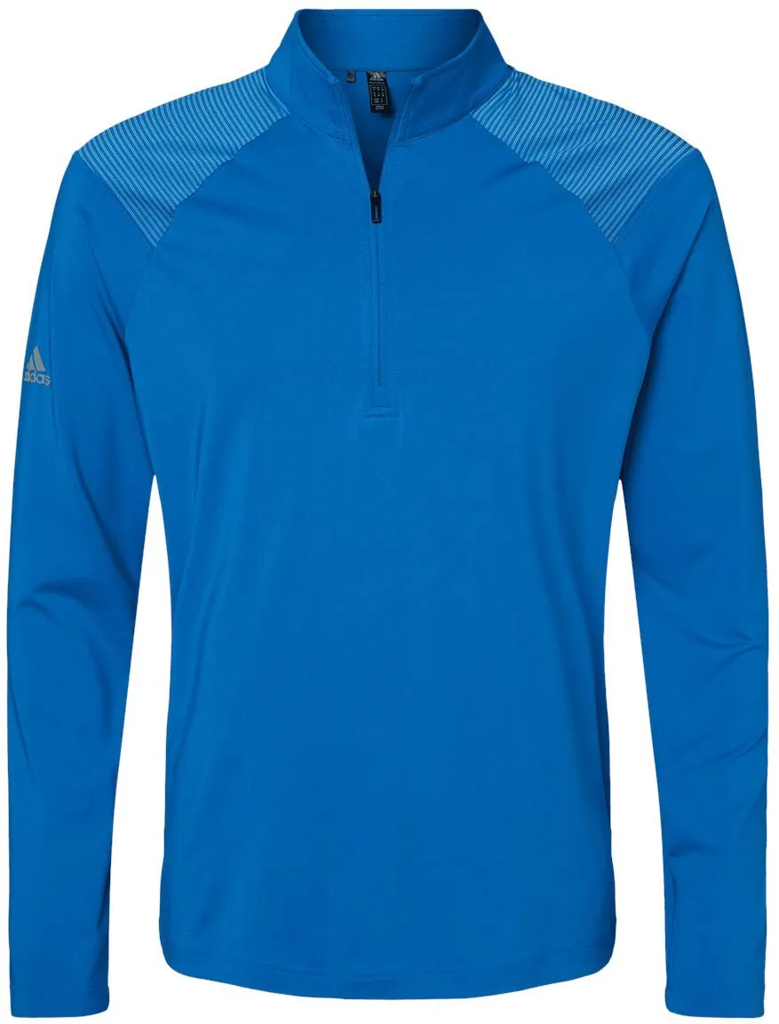 Adidas Shoulder Stripe Quarter-Zip Pullover