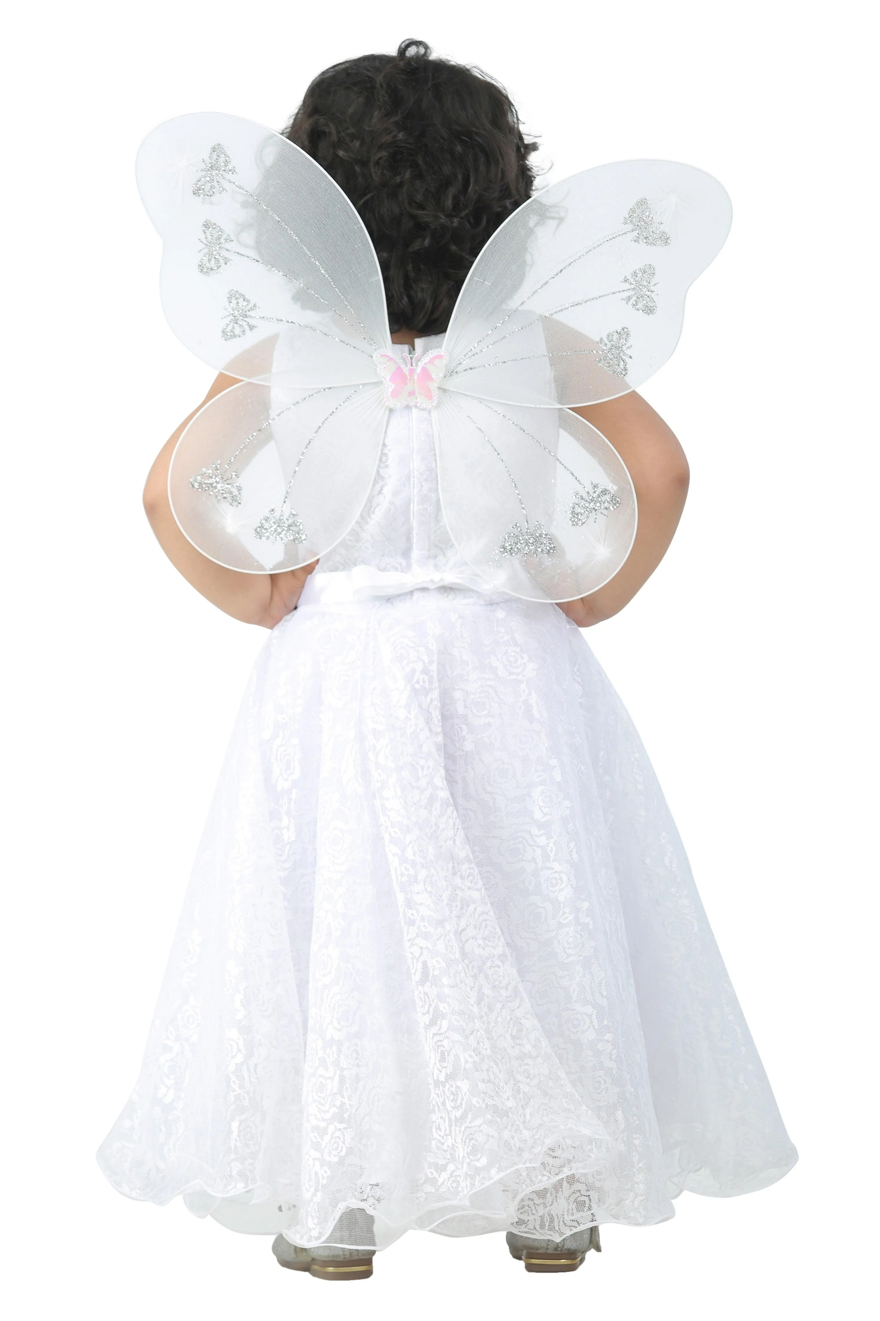 Ahhaaaa Kids Cotton A-Line Maxi Dress/Angel Pari Dress/Christmas Gown