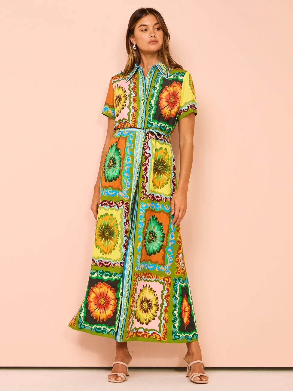 Alemais Disco Daisy Shirtdress in Multi