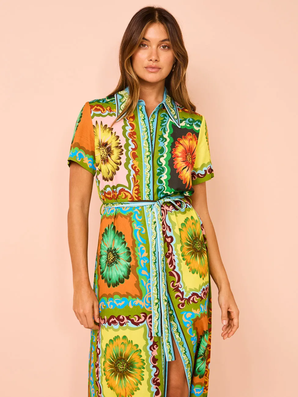 Alemais Disco Daisy Shirtdress in Multi