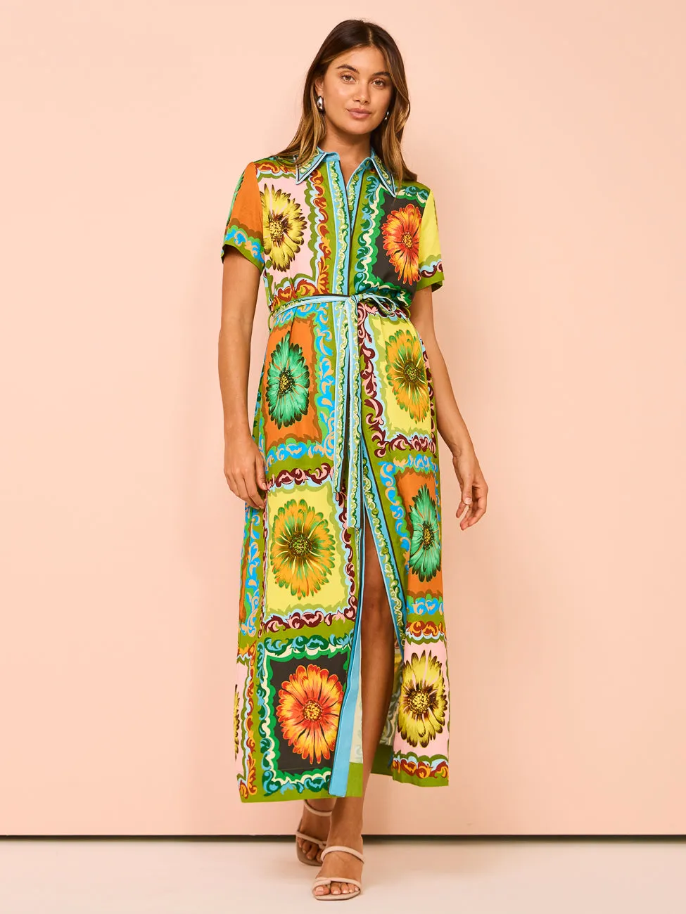 Alemais Disco Daisy Shirtdress in Multi