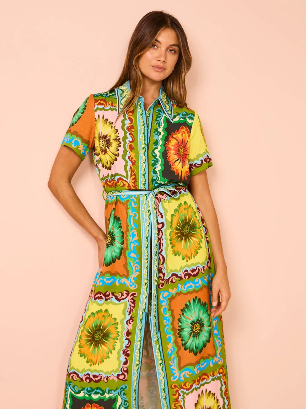 Alemais Disco Daisy Shirtdress in Multi
