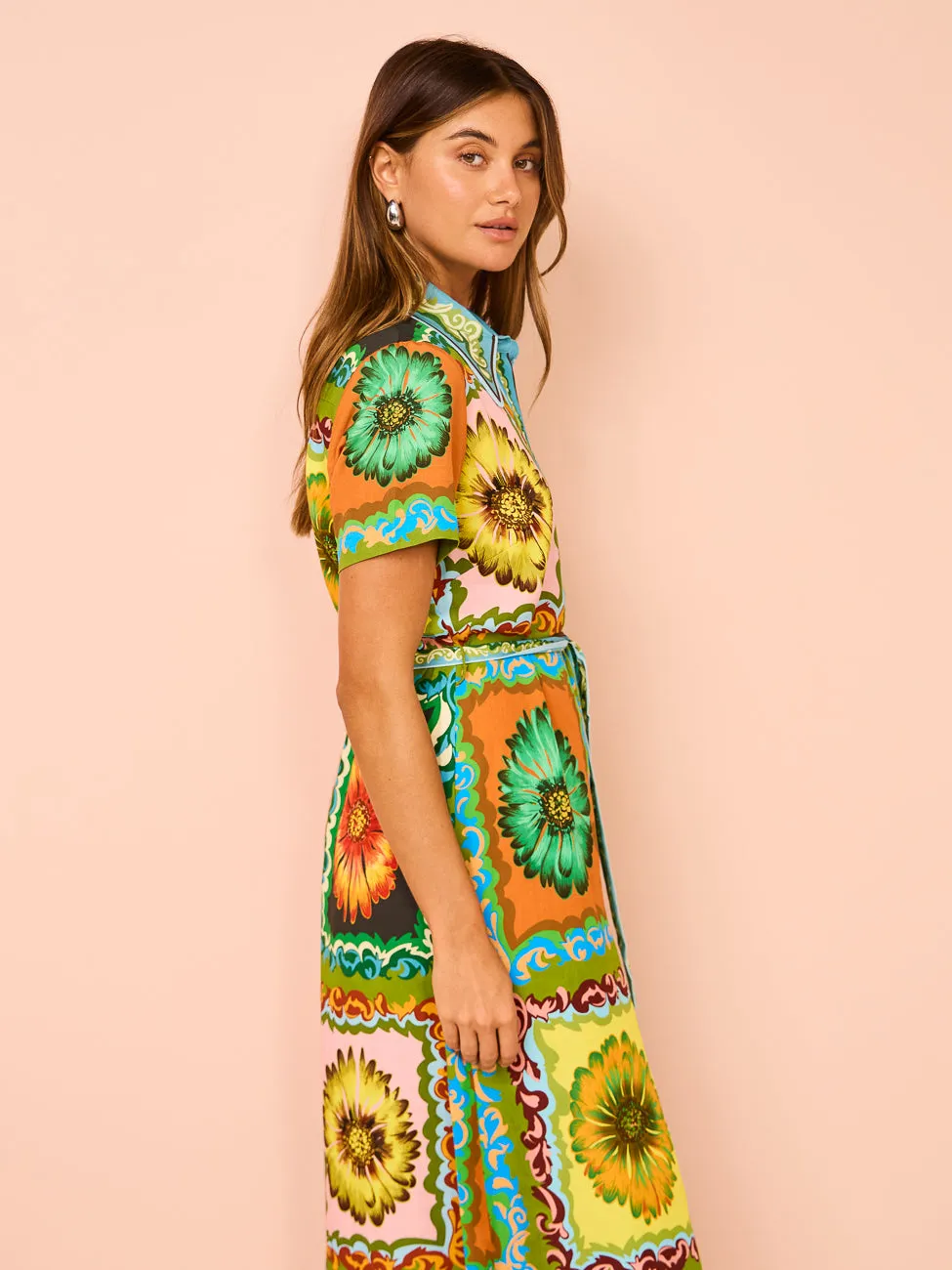 Alemais Disco Daisy Shirtdress in Multi
