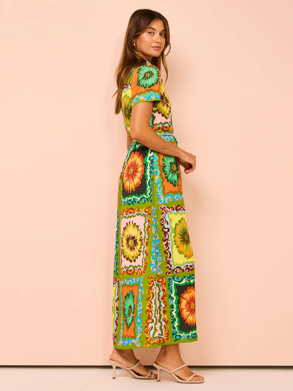 Alemais Disco Daisy Shirtdress in Multi
