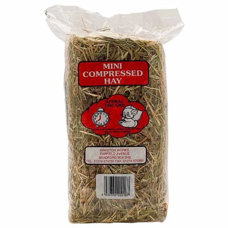 Animal Dreams Mini Compressed Hay Small Animal 1Kg