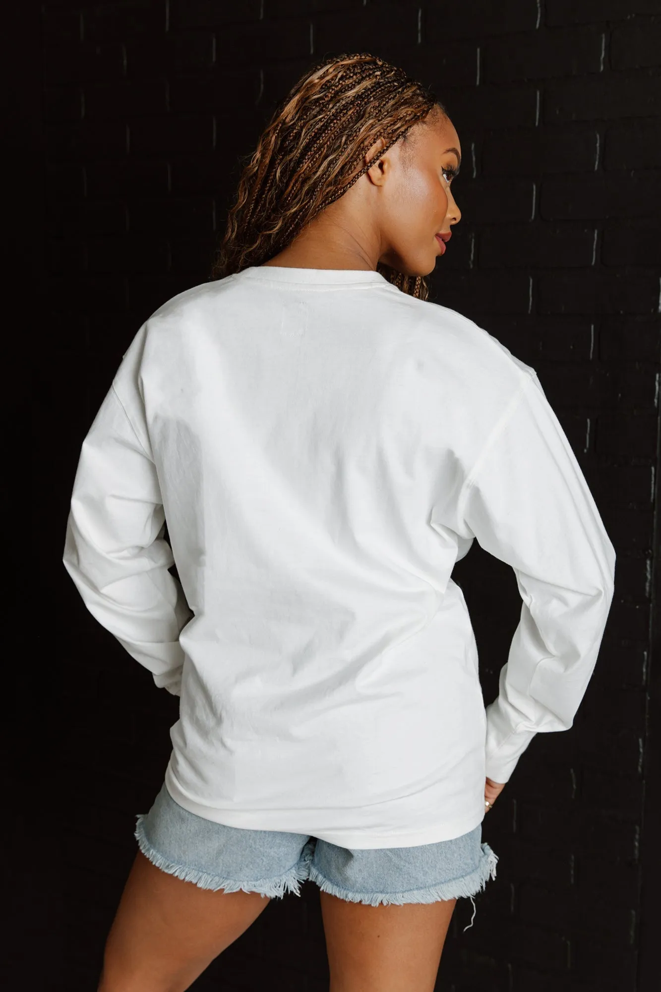 ATLANTA FALCONS BIG GOALS OVERSIZED MIDWEIGHT LONG SLEEVE TEE