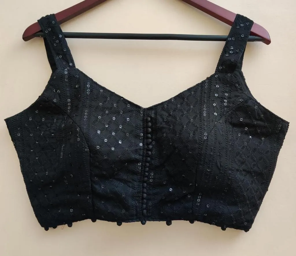 Beautiful Designer Lakhnavi Georgette Cifli Sequence Blouse