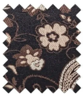 Beige Floral Paisley Silk Wedding Swatch