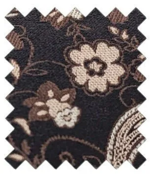 Beige Floral Paisley Silk Wedding Swatch