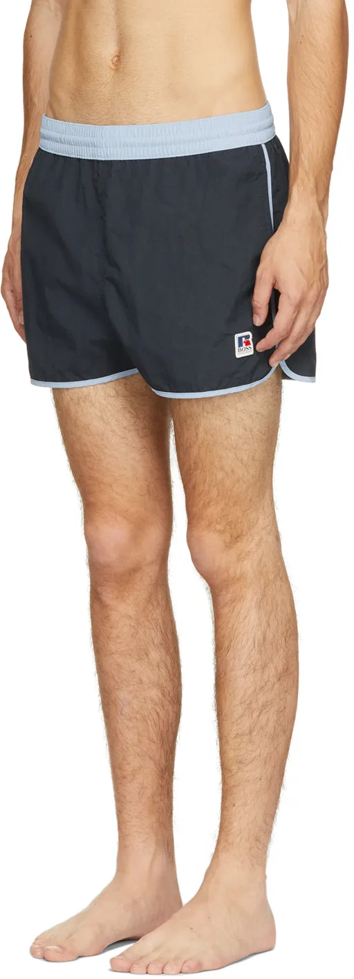 Boss Navy Russell Athletic Edition Jaco Swim Shorts