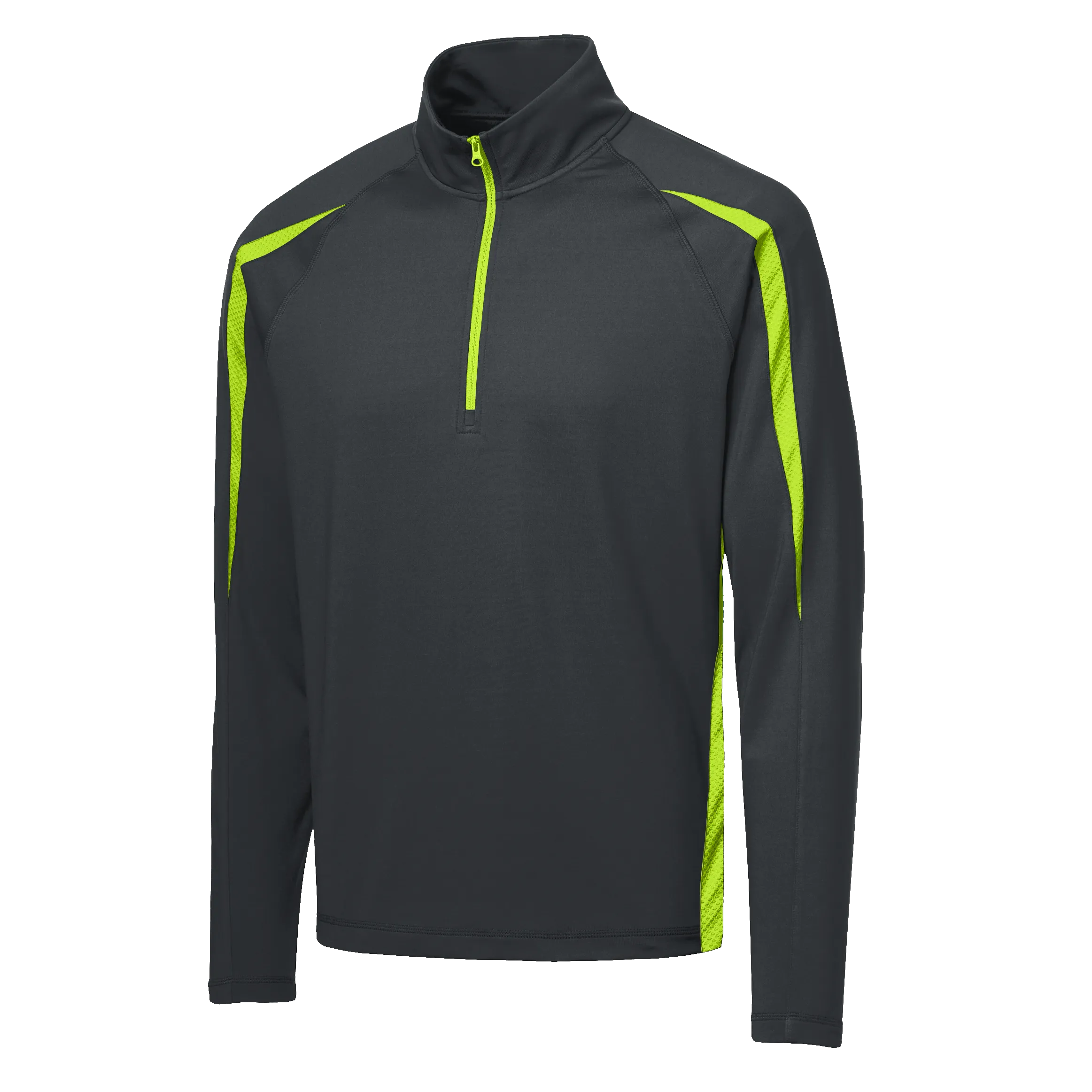 C1408 Mens Stretch 1/2 Zip Colorblock Pullover