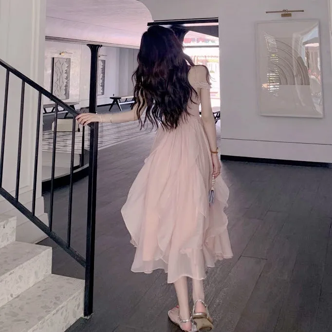 Calla Pastel Pink Soft Girl Aesthetic Fairy Dress