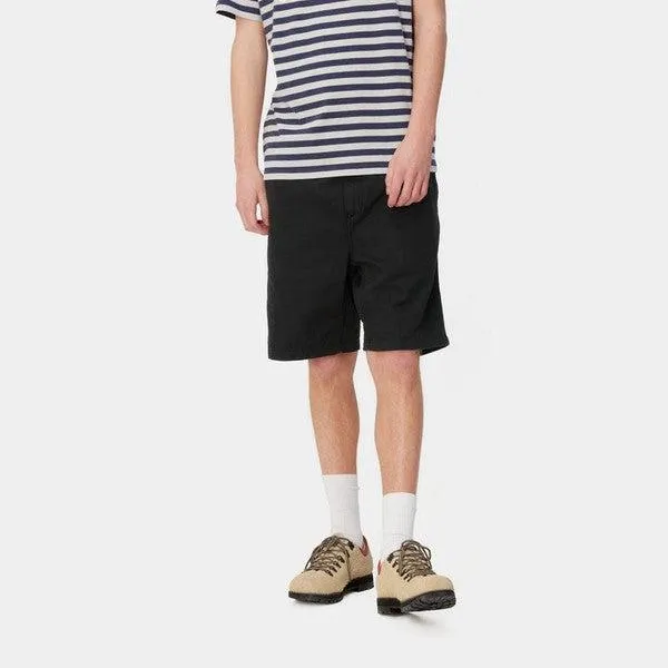 Carhartt WIP Flint Short Black Garment Dyed