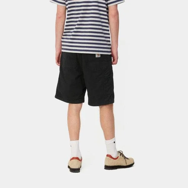 Carhartt WIP Flint Short Black Garment Dyed