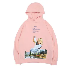 Cartoon Girl and Boy Hoodie