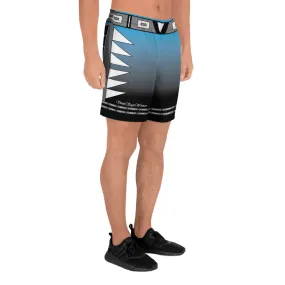 Centered Blue Fade Men's Athletic Shorts