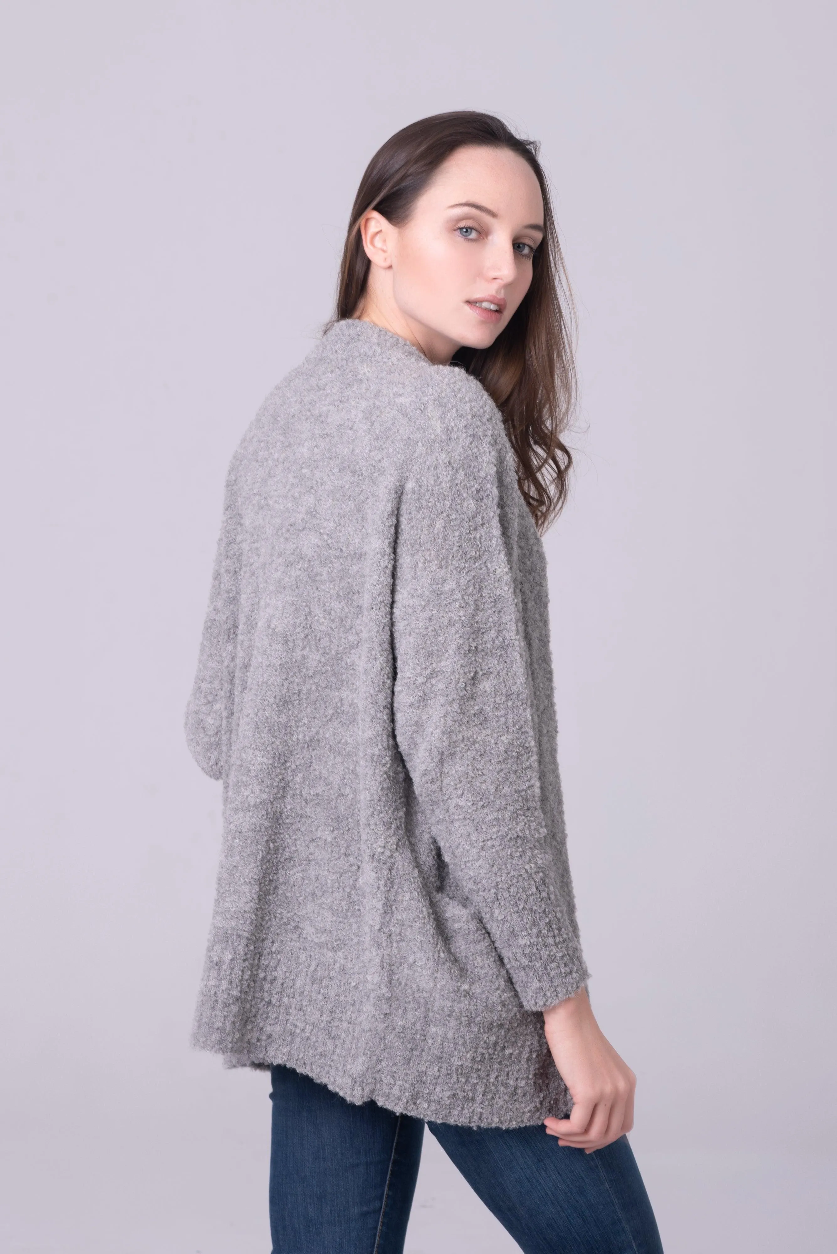 Cárdigan Betina en alpaca bouclé