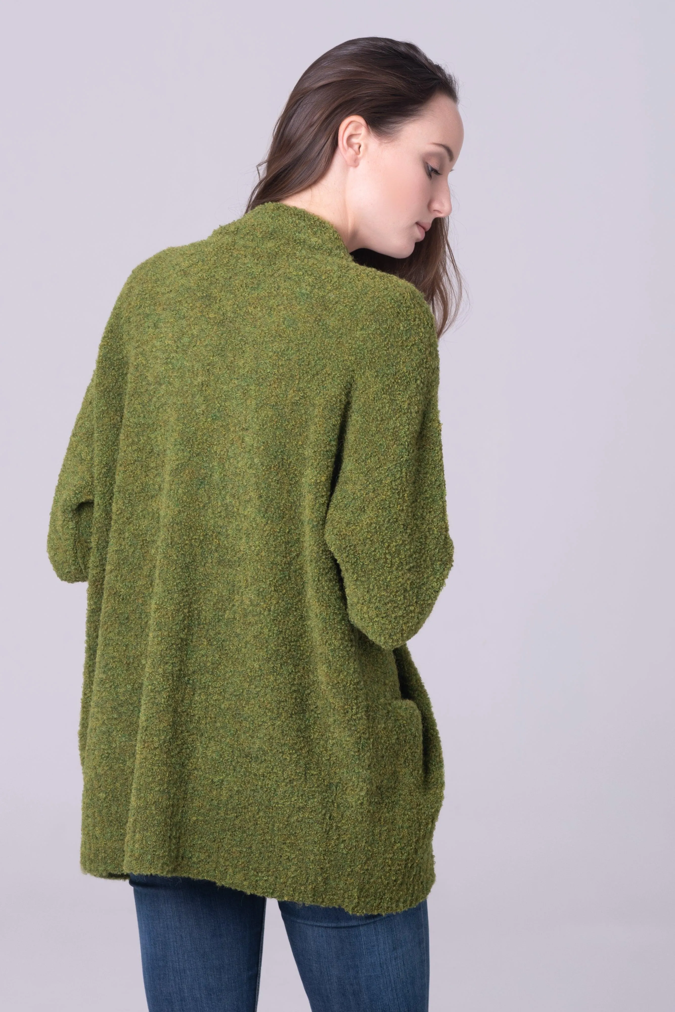 Cárdigan Betina en alpaca bouclé