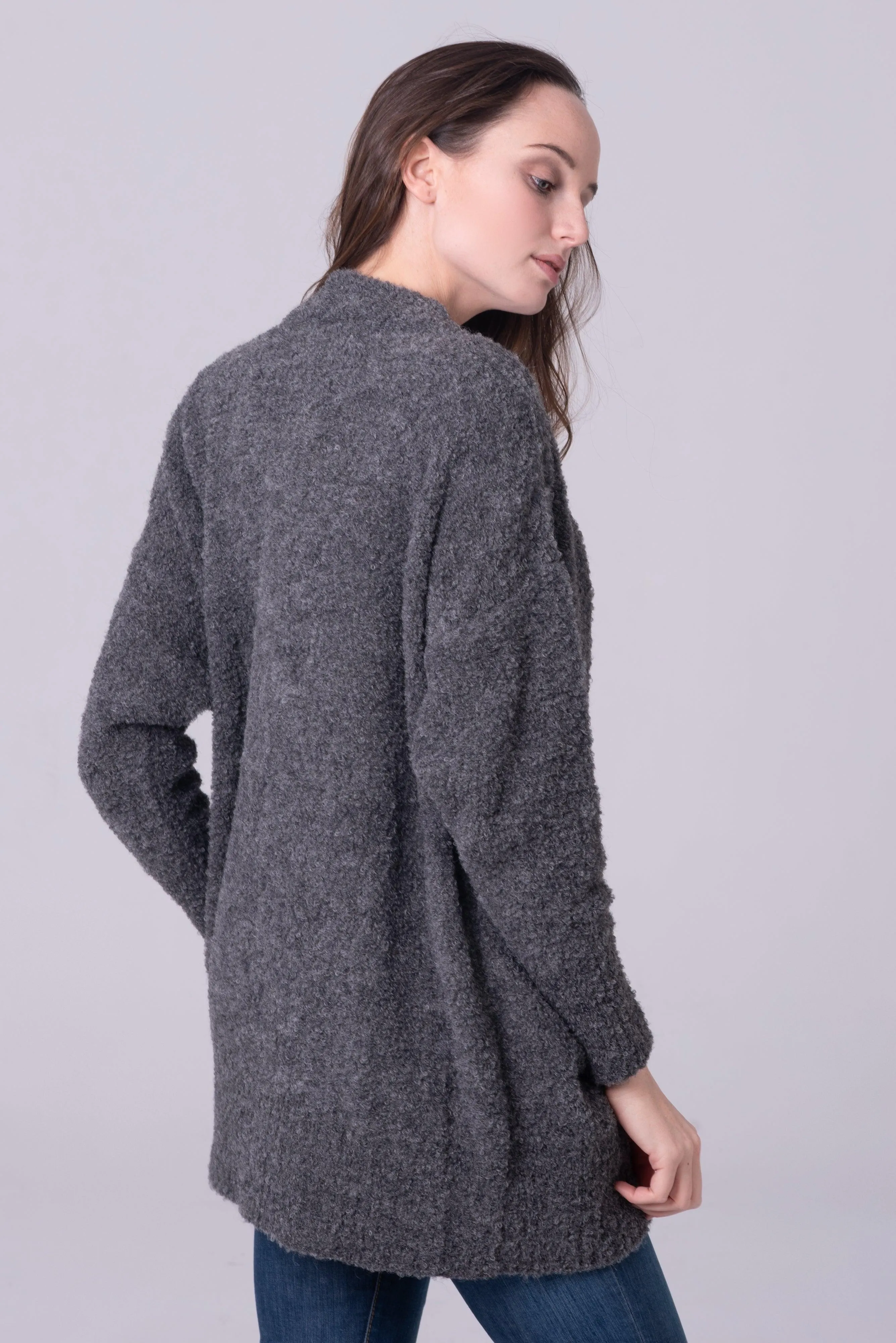 Cárdigan Betina en alpaca bouclé