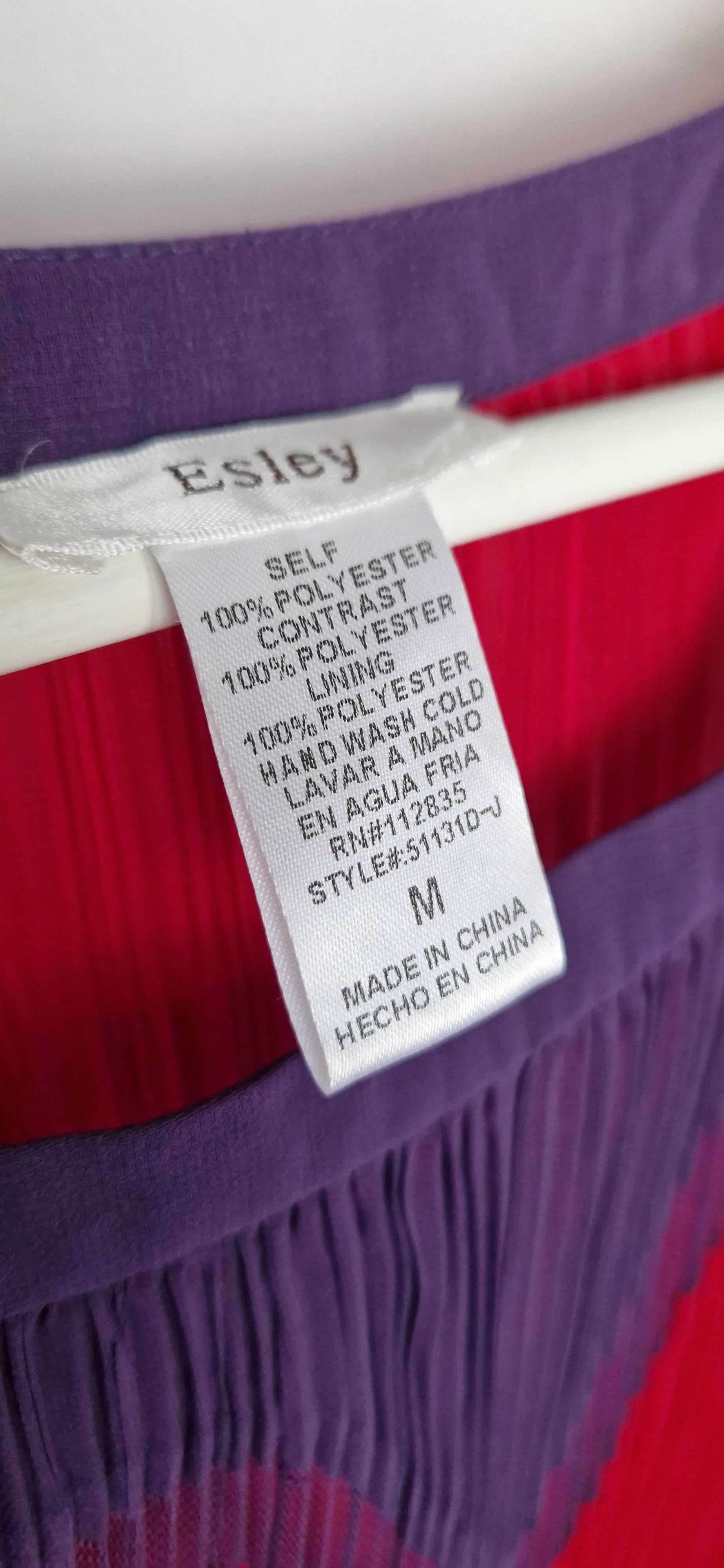 Cute Red & Purple Light Flowy Dress