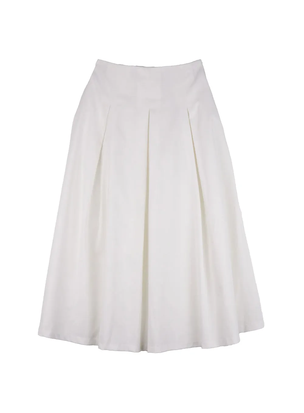 Flared Pintuck Midi Skirt CF503