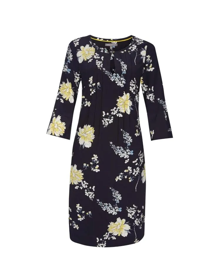 Garden Floral Fluted Sleeve Dress
