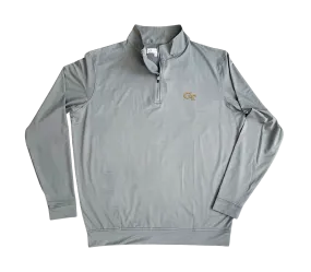 Georgia Tech 1/4 Zip Performance Pullover - Ash Gray