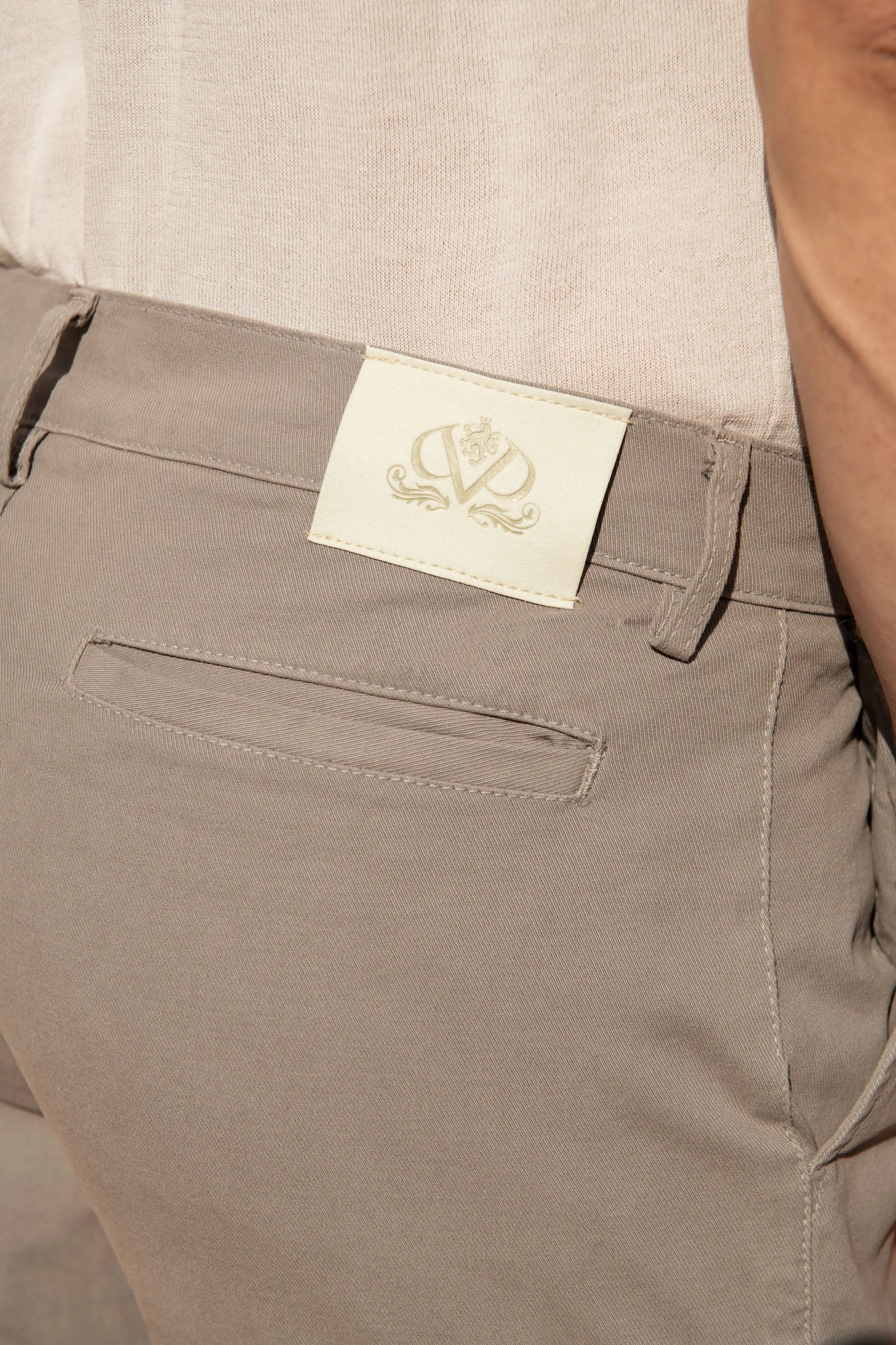 Grey stretch cotton cargo - Made in Italy