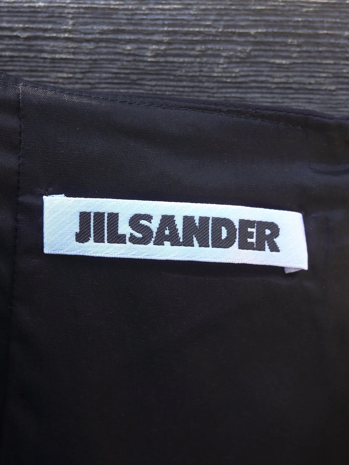 Jil Sander black polyester blend diamond detail skirt - womens 34