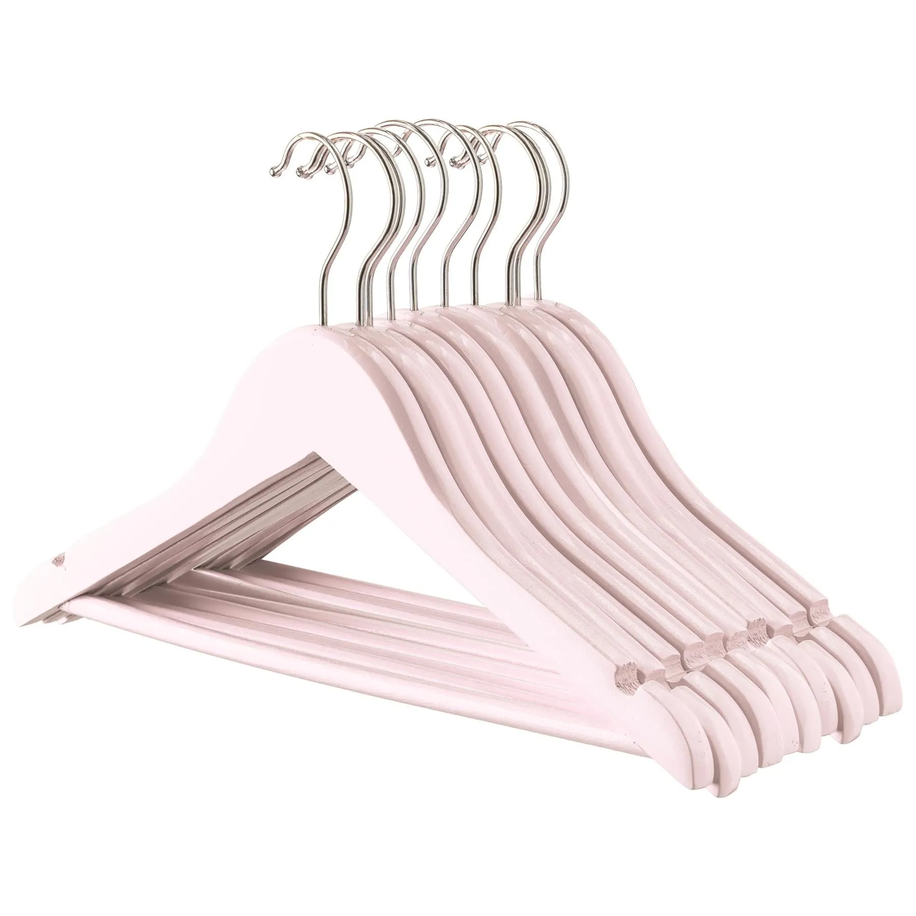 Kid's Wooden Hangers - Pack of 10 - By Harbour Housewares