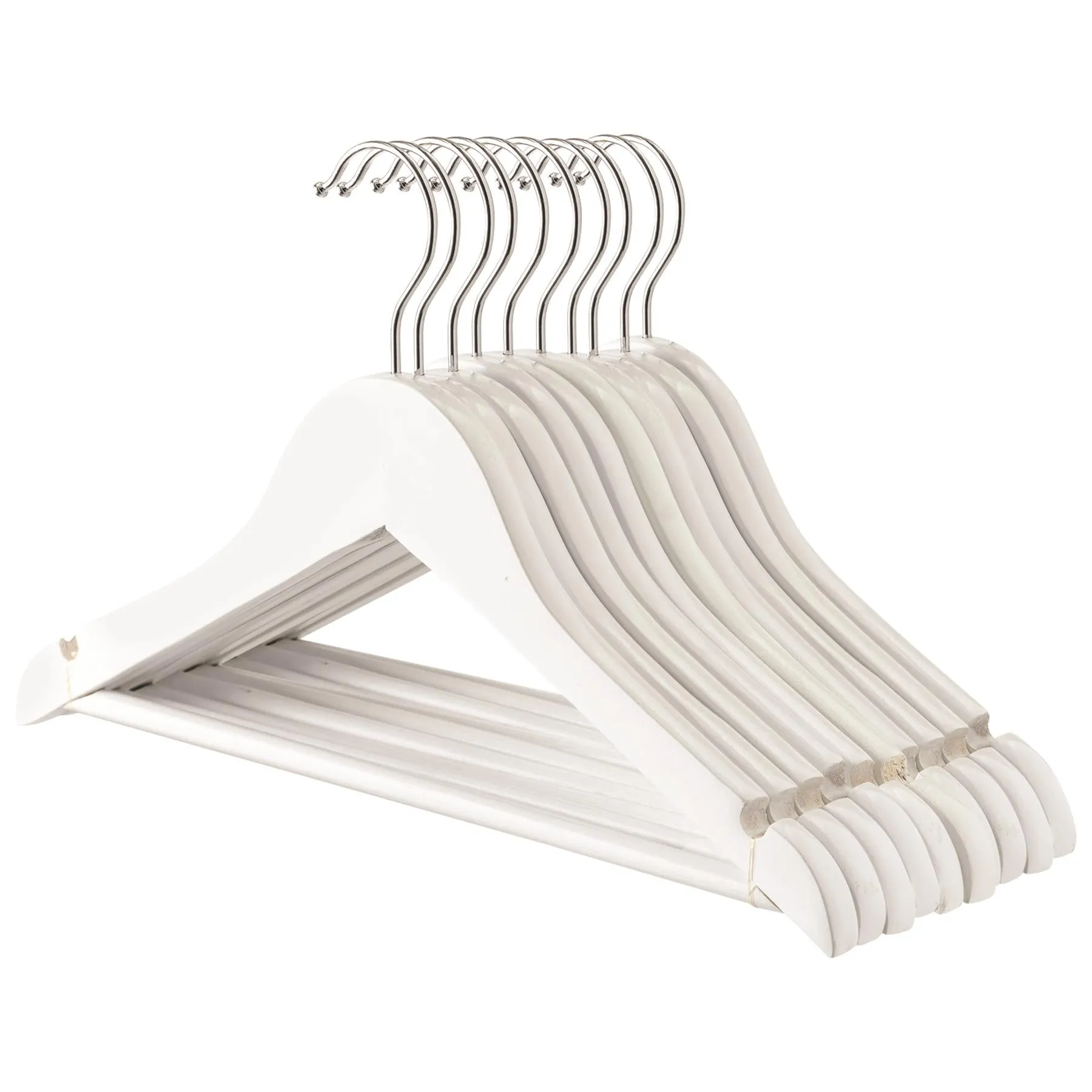 Kid's Wooden Hangers - Pack of 10 - By Harbour Housewares