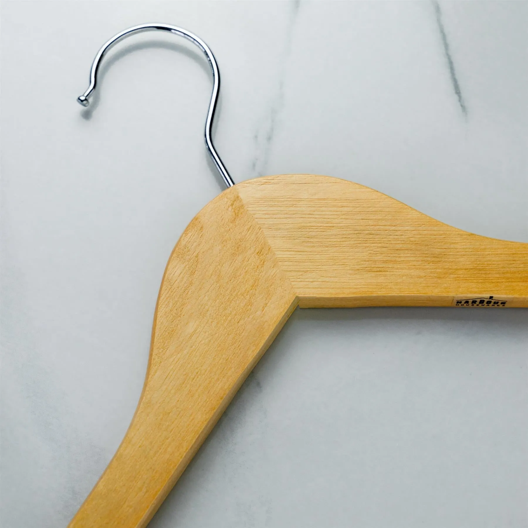 Kid's Wooden Hangers - Pack of 10 - By Harbour Housewares