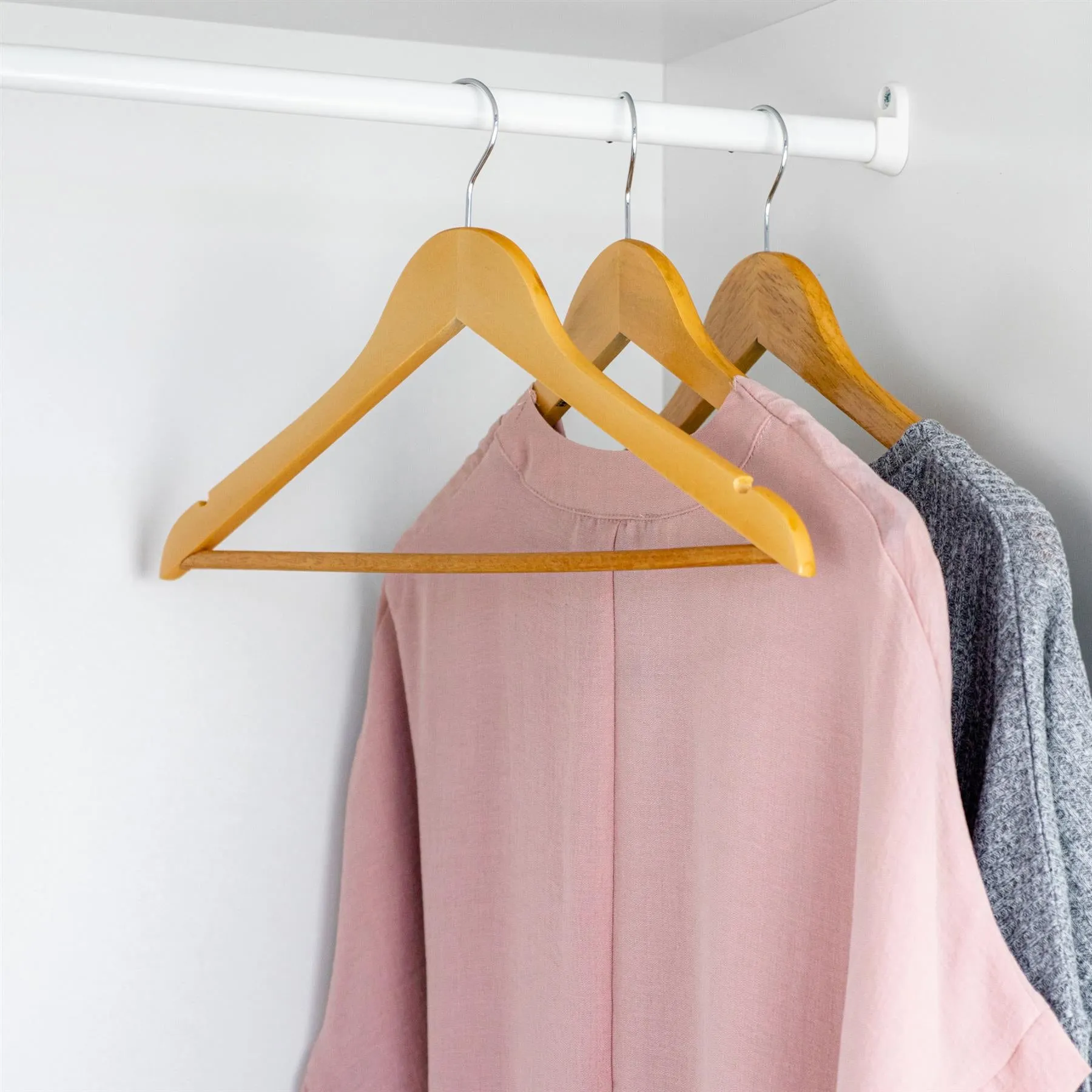 Kid's Wooden Hangers - Pack of 10 - By Harbour Housewares