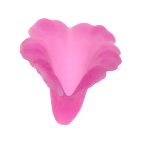 Lucite Bell Flowers Matte Fuchsia Pink Light Weight 15mm (4 pcs)