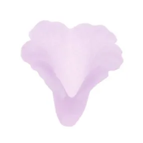 Lucite Bell Flowers Matte Light Amethyst Light Weight 15mm (4 pcs)