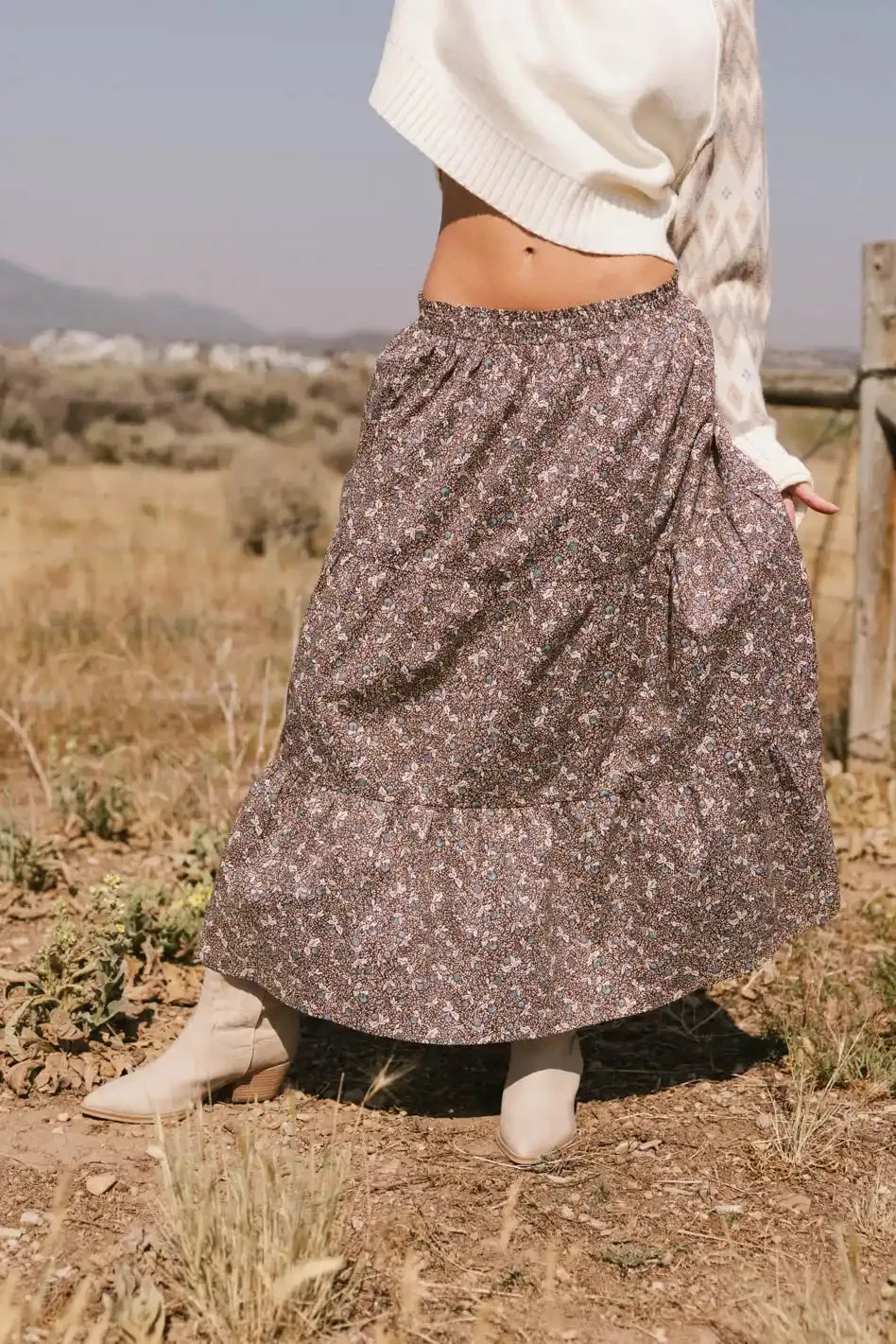 Mara Tiered Midi Skirt - FINAL SALE
