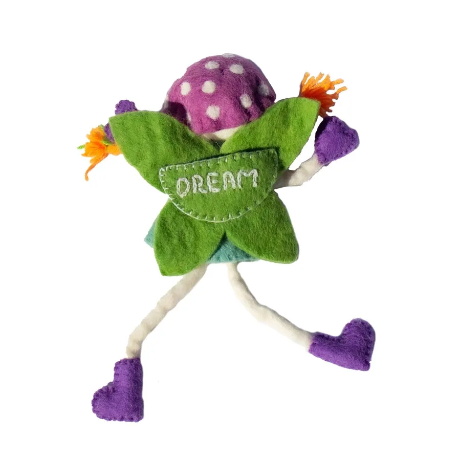 Mushroom Bonnet Tooth Fairy Doll