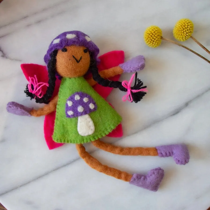 Mushroom Bonnet Tooth Fairy Doll