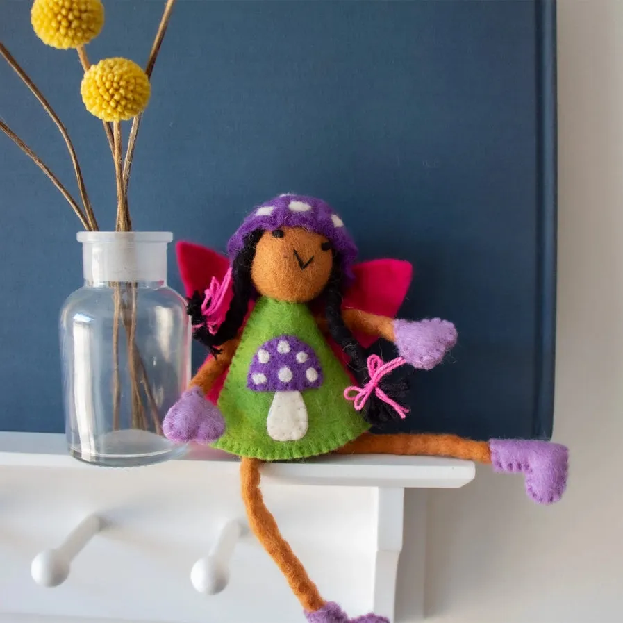 Mushroom Bonnet Tooth Fairy Doll