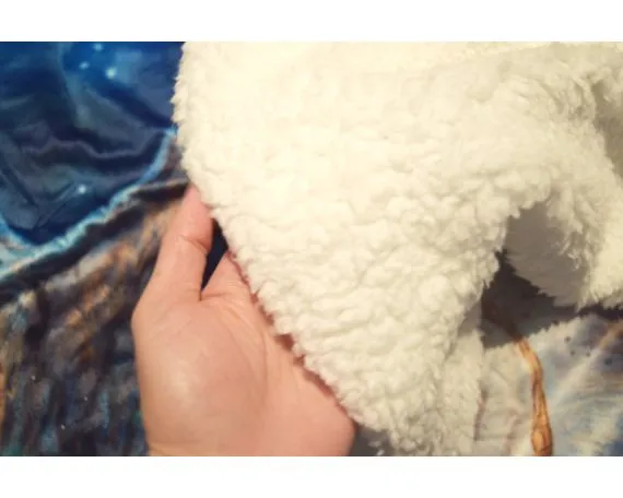 Nemesis Now Fairy And Owl Print Warm Blanket for Bed Couch Living Room