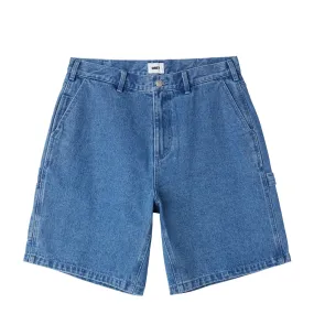 Obey Bigwig Denim Carpenter Short Light Indigo