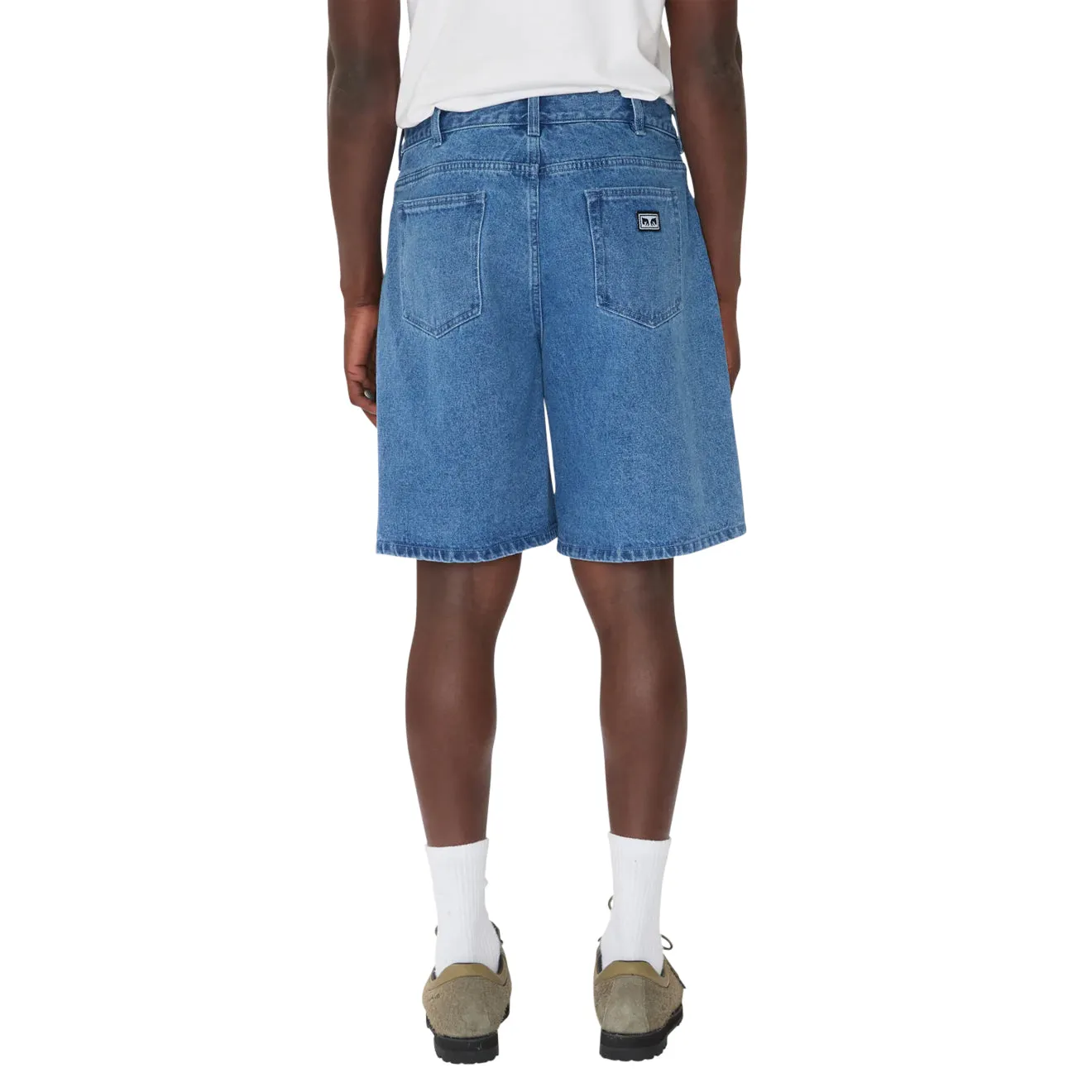 Obey Bigwig Denim Carpenter Short Light Indigo