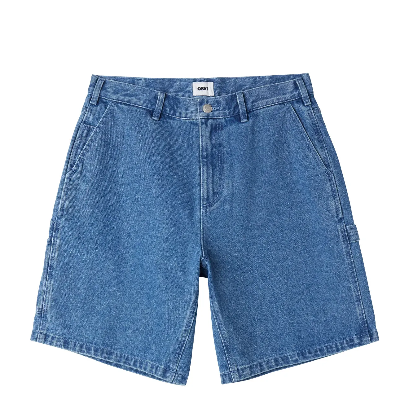 Obey Bigwig Denim Carpenter Short Light Indigo