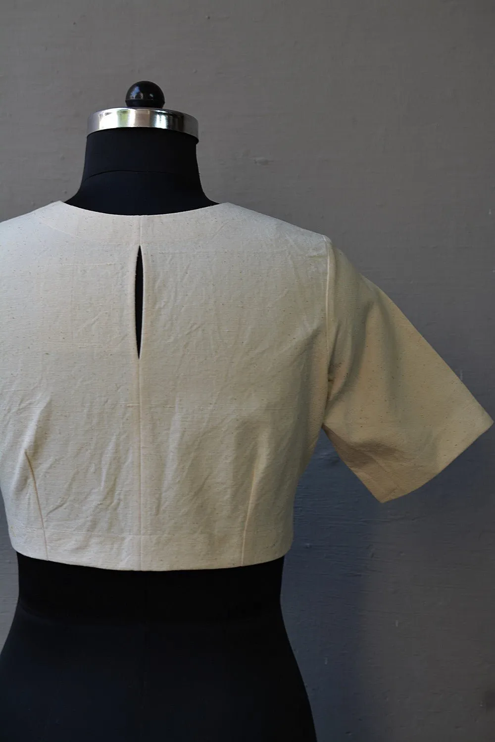 Off-white Saree Blouse