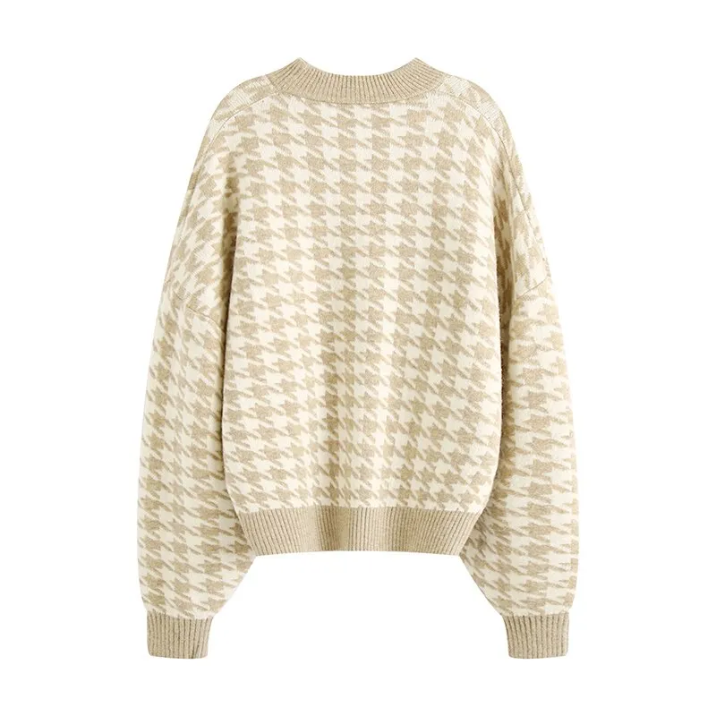 OVERSIZED HOUNDSTOOH SWEATER