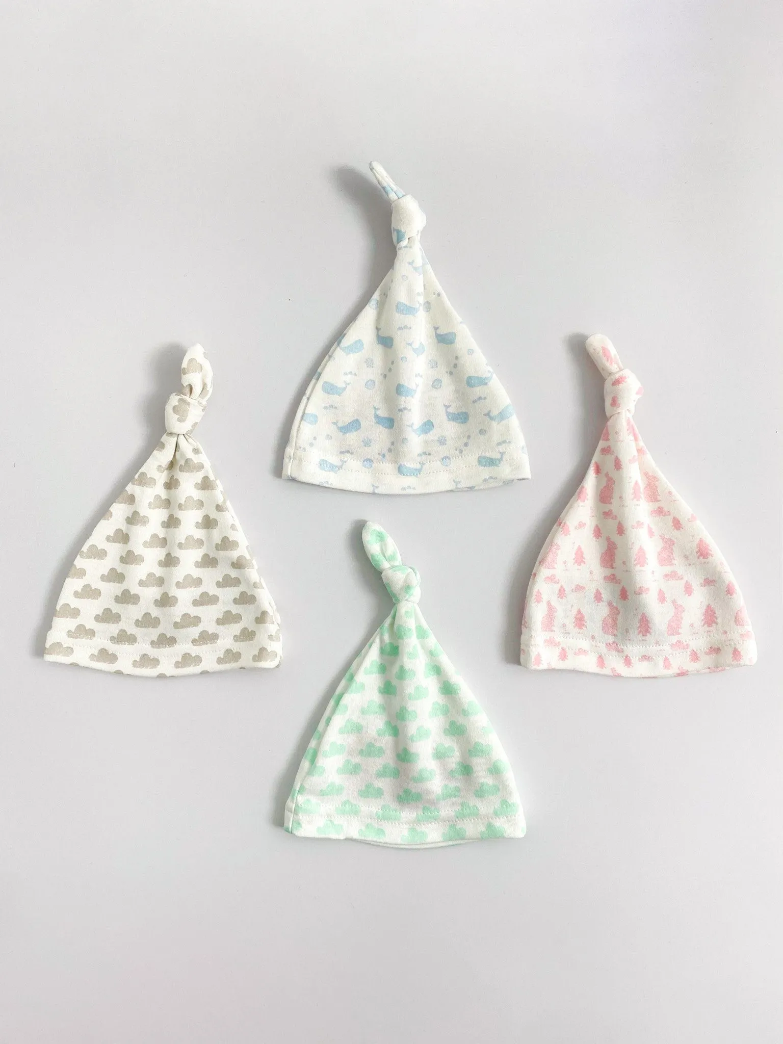 Preemie Hat, Ocean Blue, Premium 100% Organic Cotton